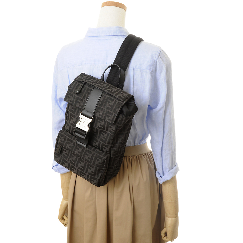 Fendi Rucksack Backpack Polyester Black - image 6